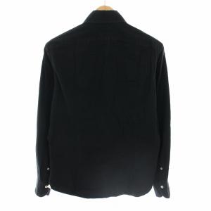 GIANNETTO シャツ ボタンフライ 長袖 39 黒 ブラック /YT