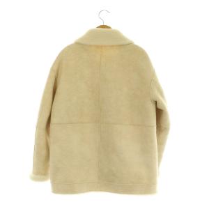 BEAUTY&YOUTH UNITED ARROWS ボア×フェイクムートン リバーシブルブルゾン ジップアップ S アイボリー /MY OS