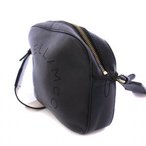STELLA McCARTNEY ミニカメラバッグ ショルダーバッグ ロゴ パンチング レザー バイカラー 黒 ブラック ベージュ 557907