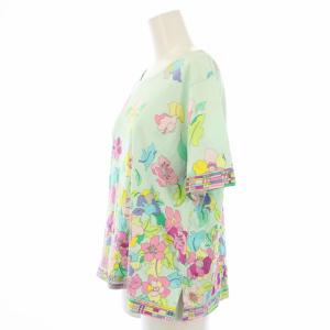 LEONARD SPORT Tシャツ カットソー 半袖 花柄 42 ミントグリーン 0578006 /TK