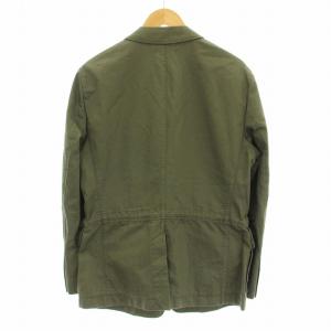 HUGO BOSS ミリタリージャケット ブルゾン 比翼ボタン IT48 カーキ 10196158 /KU