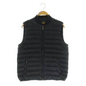 ダウンベスト ナイロン ジップアップ XS ネイビー /MY OS