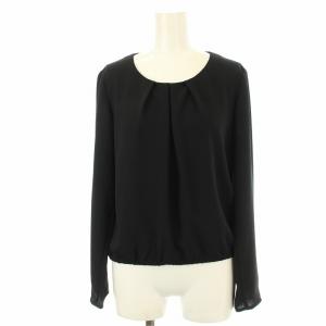 シャツ ブラウス 長袖 ノーカラー 9 黒 ブラック AV-0505126RO-057-31AB /OR