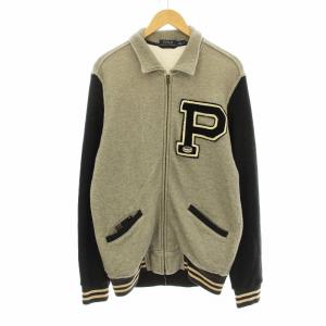 Fleece Varsity Jacket スウェット スタジアムジャンパー スタジャン ブルゾン ニット切替