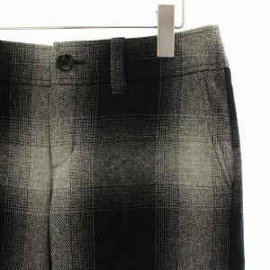 BURBERRY LONDON ハーフパンツ ショートパンツ チェック ウール 40 黒 ブラック グレー FQ355-863-07 /HN