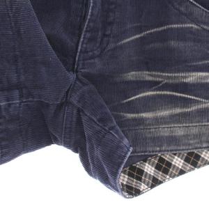 BURBERRY BLUE LABEL コーデュロイ ショートパンツ 36 紺 E1R49-242-20 /YM