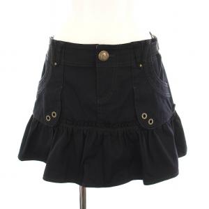 ミニ スカート フリル 38 黒 FX514-151-09 /YM