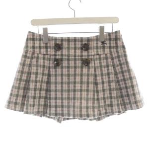 フレアスカート ミニ チェック 38 グレー ピンク FXF49-818-02 /RO