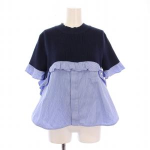 23SS THOMAS MASON ニットドッキングシャツ