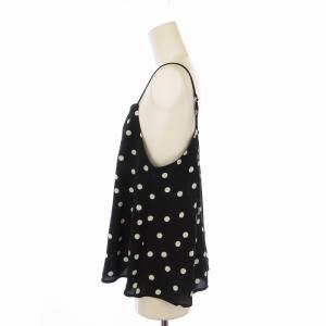 green label relaxing セットアップ 上下 2点セット キャミソール パンツ ドット 黒 ブラック 3616-659-1012