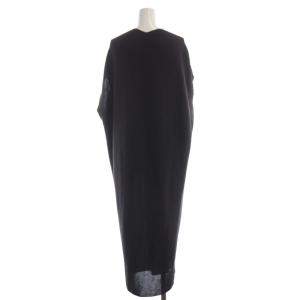 dama collection ニット ワンピース マキシ ロング ノースリーブ Vネック 3 茶 ブラウン 13760-00014 /RO