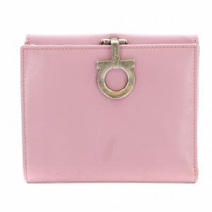 ガンチーニ 二つ折り 財布 ウォレット レザー 小銭入れあり ピンク IY-221201 /KU OH