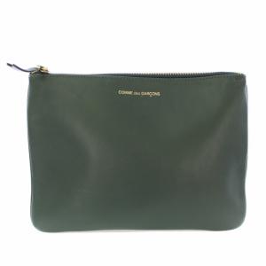 ポーチ レザー 緑 /TK D