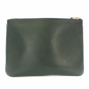 COMME des GARCONS ポーチ レザー 緑 /TK D