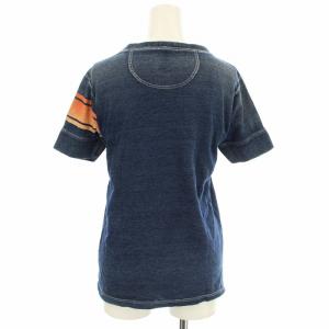 KAPITAL Tシャツ デニム 半袖 ヘンリーネック カットソー 1 インディゴ /G