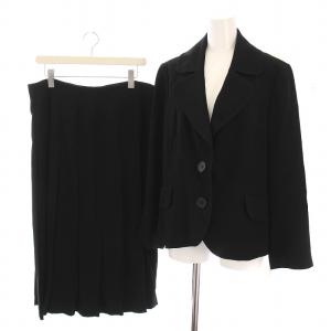 スーツ セットアップ 上下 テーラードジャケット ラップスカート ロング プリーツ ステッチ加工 15