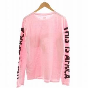 KAPITAL Tシャツ カットソー 長袖 ロゴ コットン 4 ピンク EK-460 /AN21