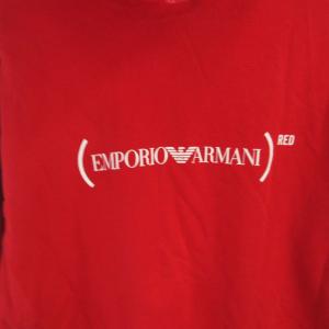 EMPORIO ARMANI プルオーバーパーカー 長袖 L 赤 レッド /EE