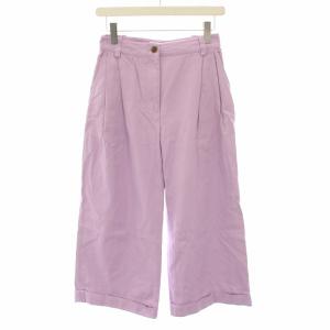 ダブルプリーツクロップドパンツ DOUBLE PLEATS CROPPED PANTS ジップフライ 34
