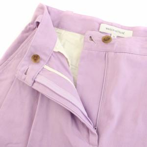 Maison Kitsuné ダブルプリーツクロップドパンツ DOUBLE PLEATS CROPPED PANTS ジップフライ 34