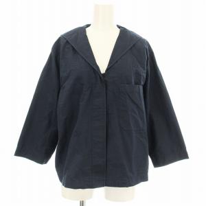 セーラーカラー シャツ 595-3153512 ブラウス 長袖 1 ネイビー 紺 /G