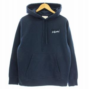 パーカー スウェット JM00315KM0020 裏起毛 ロゴ 刺繍 プルオーバー 長袖 S ネイビー