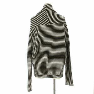 Y's for living ヨウジヤマモト カーディガン ボーダー柄 長袖 黒 ブラック 白 ホワイト /OR