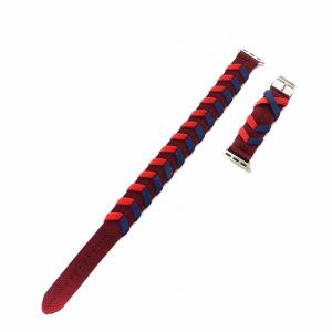 Apple Watch ブリドン ルージュH バンド レッド ブルー