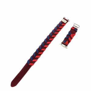 HERMES Apple Watch ブリドン ルージュH バンド レッド ブルー