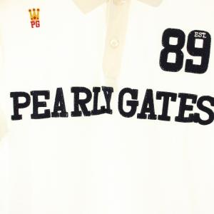 PEARLY GATES ポロシャツ 半袖 ロゴ 5 白 ホワイト 035-160391 /OR