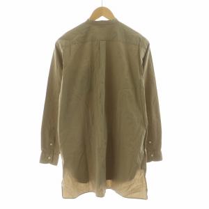 COMOLI バンドカラーシャツ フィッシュテール 長袖 1 カーキ 15S-02002 /NQ