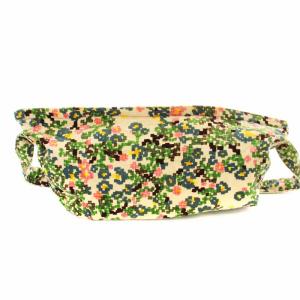 mina perhonen FLOWER BED ショルダーバッグ ベロア 花柄 マルチカラー KA9344 /KU