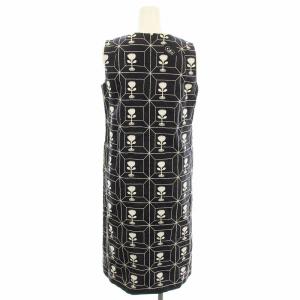 mina perhonen FLOWER BOX リネン ノースリーブ ワンピース 花柄 刺繍 ひざ丈 F ネイビー 紺 /G