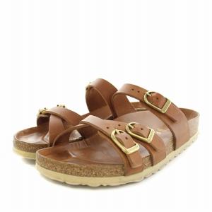 フランカ FRANCA サンダル レザー 36 23.0cm 茶 ブラウン 1017568 /YT D