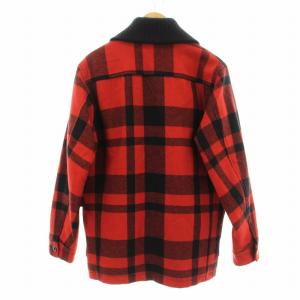 HYSTERIC GLAMOUR 16AW ドンキーCO ジャケット ブルゾン 中綿 チェック柄 ウール M 赤 レッド 黒 ブラック 0263AC02