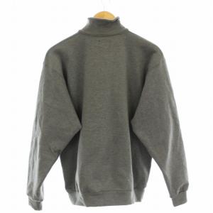 HYSTERIC GLAMOUR 19AW DOUBLE CIRCLEスウェット トレーナー 長袖 ハーフジップ ロゴ プリント M グレー