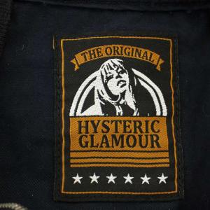 HYSTERIC GLAMOUR 18SS ギターガール 半袖 ブルゾン 01182AH01 ジャケット ラグラン L ネイビー 黒 /G