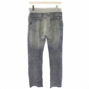 HYSTERIC GLAMOUR 11SS スウェット イージーパンツ デニムプリント FREE 水色 0112CP04 /TK