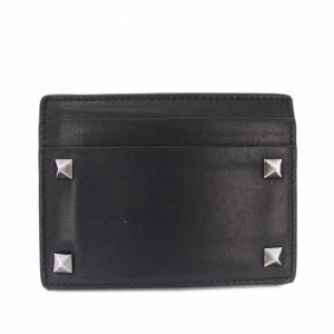 カードケース カードホルダー レザー ロックスタッズ 黒 /TK