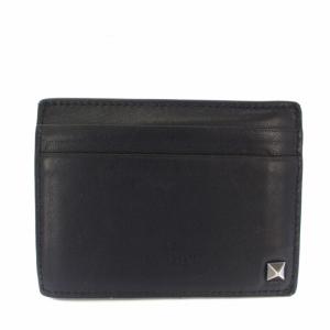 VALENTINO GARAVANI カードケース カードホルダー レザー ロックスタッズ 黒 /TK