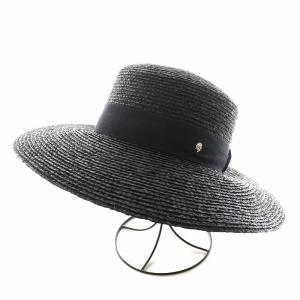 ARMADA 麦わら帽子 ハット リボン 黒 ブラック /AN2