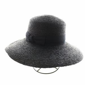 HELEN KAMINSKI ARMADA 麦わら帽子 ハット リボン 黒 ブラック /AN2