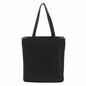 HUNTING WORLD トートバッグ キャンバス ロゴプリント 黒 ブラック グレー /YT