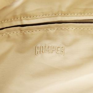 CAMPER トートバッグ ハンドバッグ 編み込み ロゴ刺繍 レザー 白 ホワイト /AN5