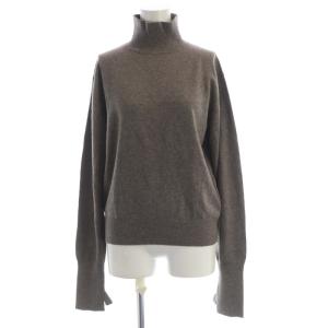 ニット セーター プルオーバー ハイネック 長袖 F 茶 ブラウン 12120503 /RO