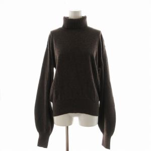 Cashmere Turtle Knit カシミアタートルニット タートルネック セーター 長袖 F 茶