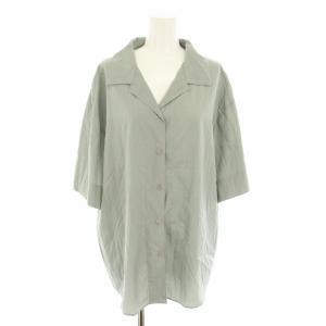 23SS ハーフスリーブクレープシャツ Halfsleeve Crape Shirts ブラウス オープンカラー