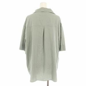 TODAYFUL 23SS ハーフスリーブクレープシャツ Halfsleeve Crape Shirts ブラウス オープンカラー
