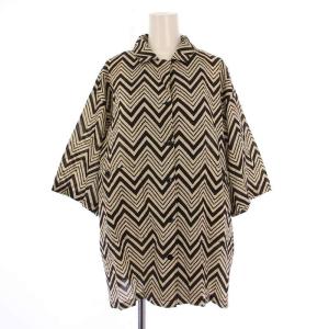 Pattern Boyfriend Shirts パターンボーイフレンドシャツ ブラウス 半袖 レギュラーカラー