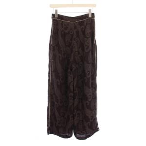 TODAYFUL 23SS Paisley Rough Pants ペイズリーラフパンツ タック スラックス サイドファスナー